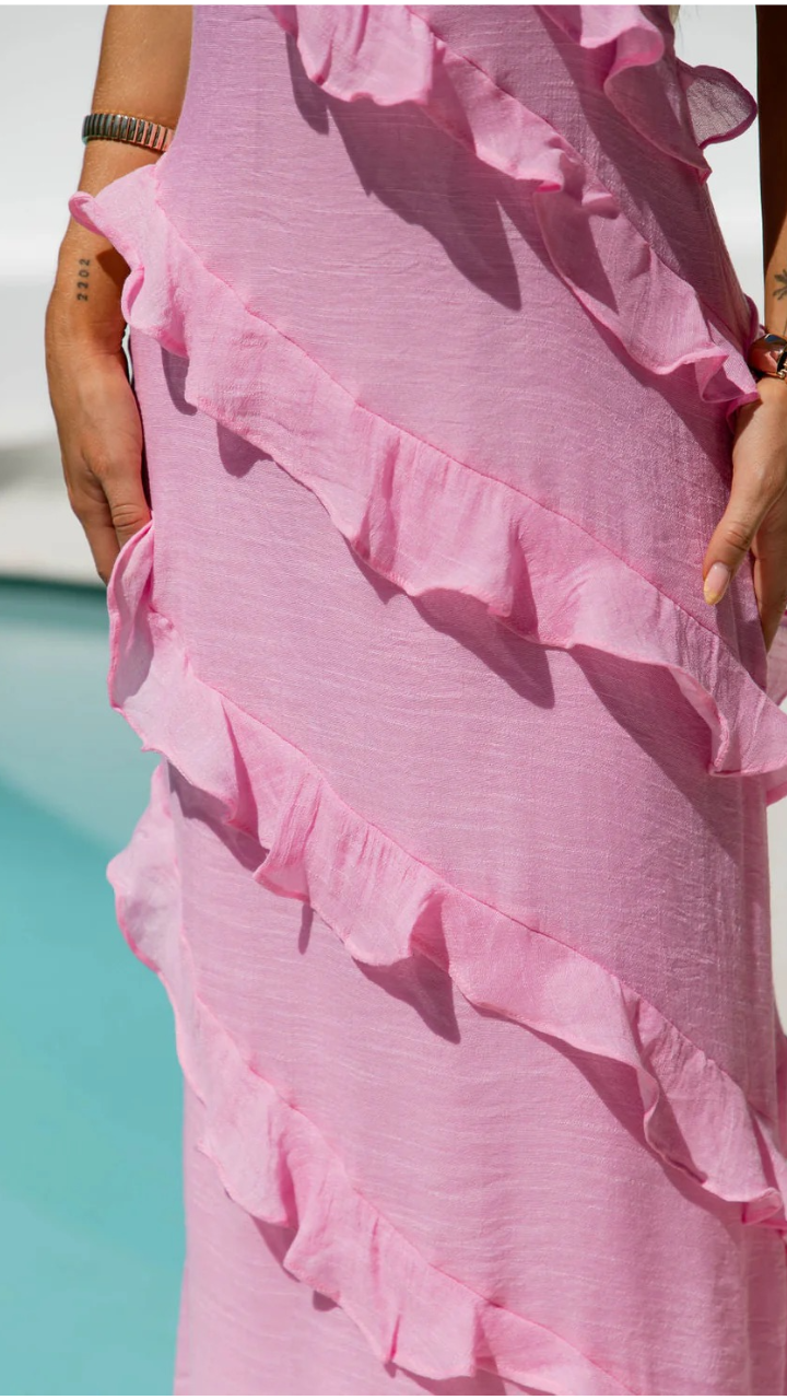 Elegant Layered Dress - Zenith Breeze Maxi