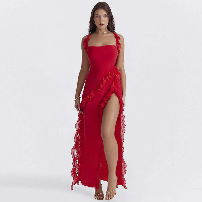 Santorini Ruffle Dress