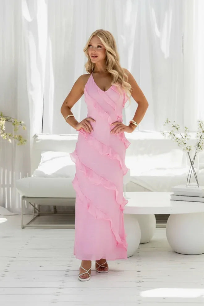 Elegant Layered Dress - Zenith Breeze Maxi