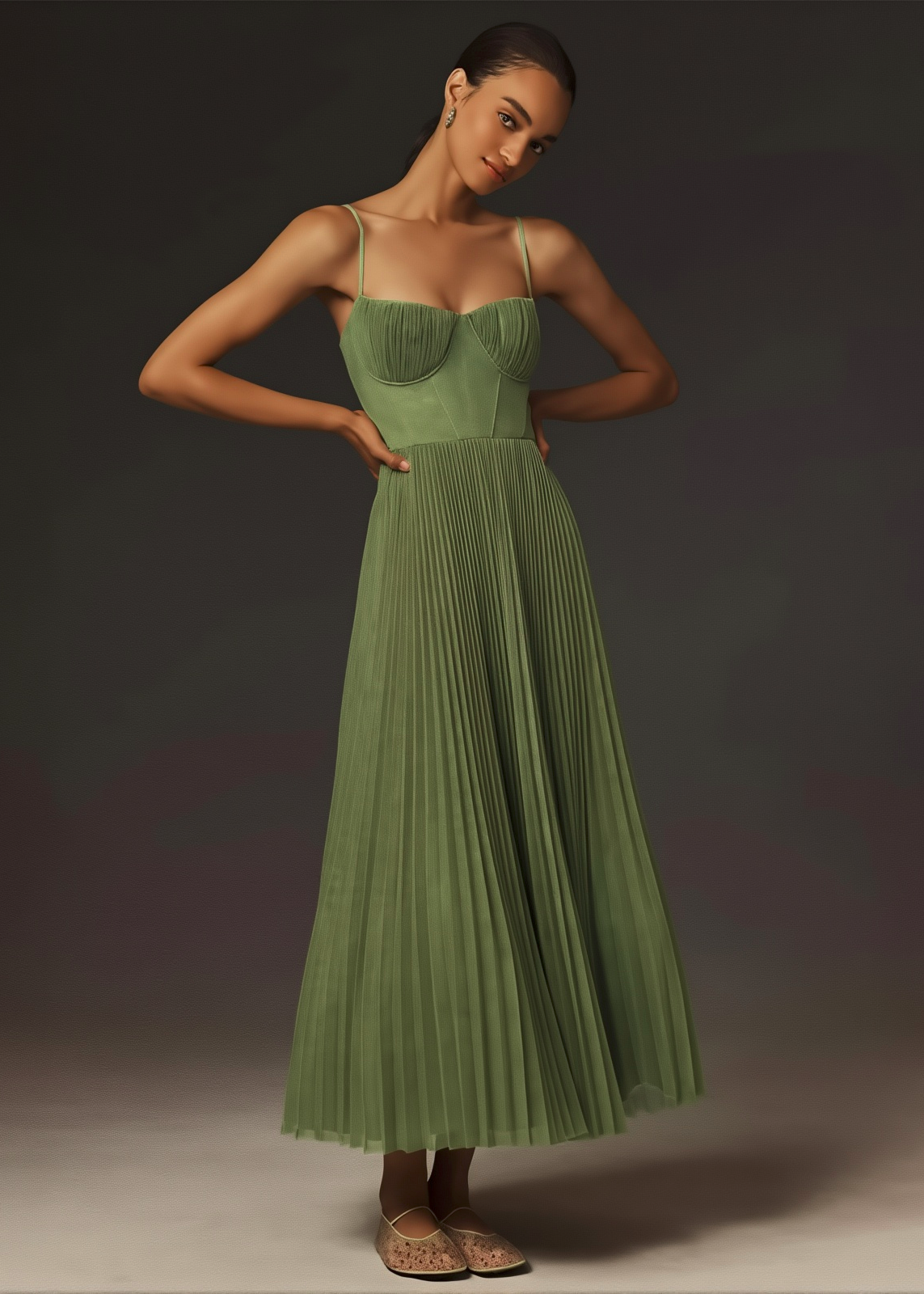 V-Neck Evening Dress – Sleek & Sophisticated