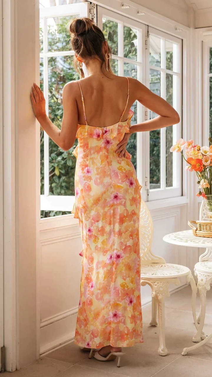 Elegant Layered Dress - Zenith Breeze Maxi