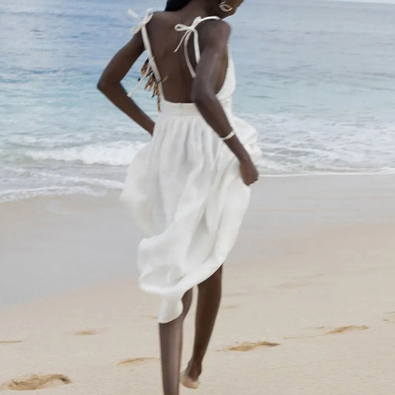 Minimalist V-Neck Maxi – Timeless Elegance