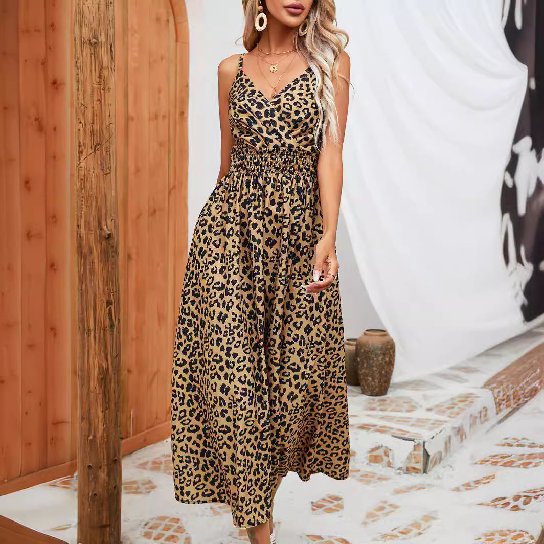 Dress Leopard Print Sleak - Vero Wild Midi