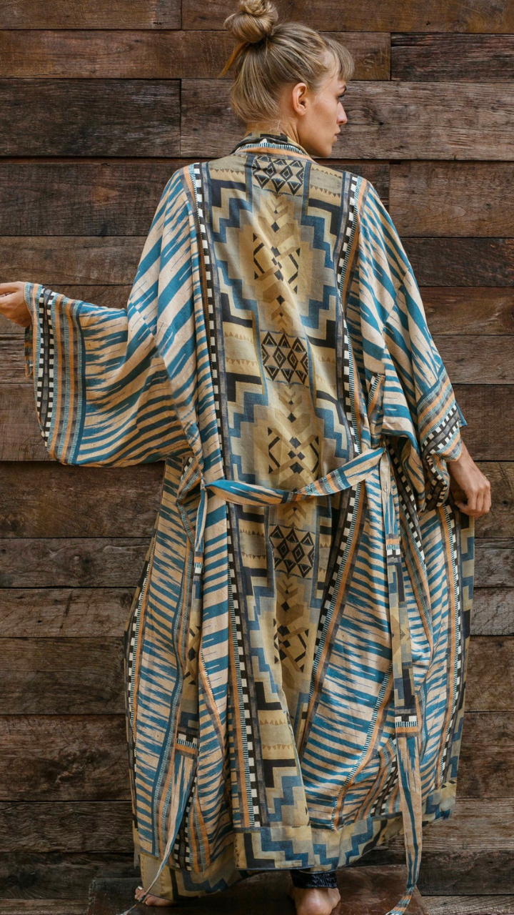 Boho Floral Kimono – Lightweight Beach Cover-Up