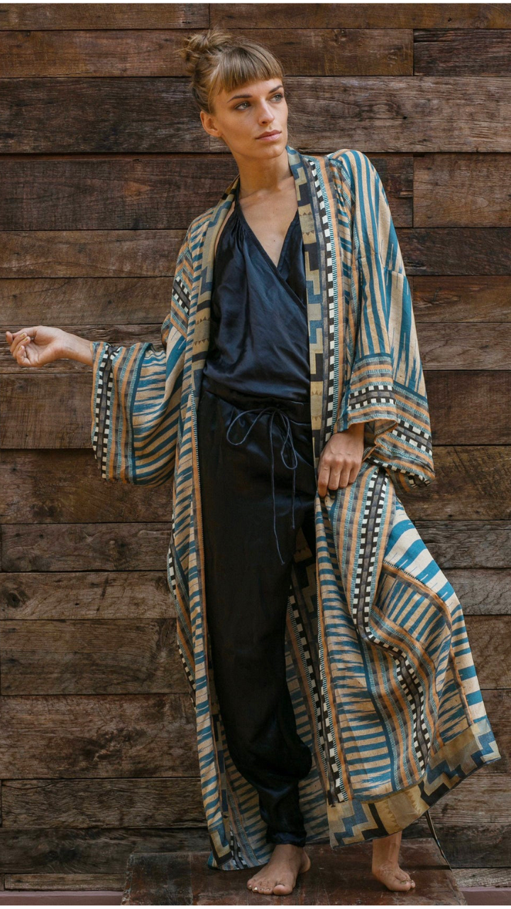 Boho Floral Kimono – Lightweight Beach Cover-Up