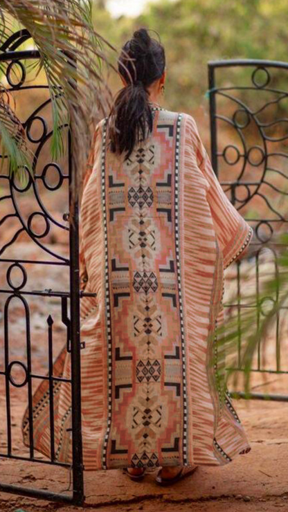 Boho Floral Kimono – Lightweight Beach Cover-Up