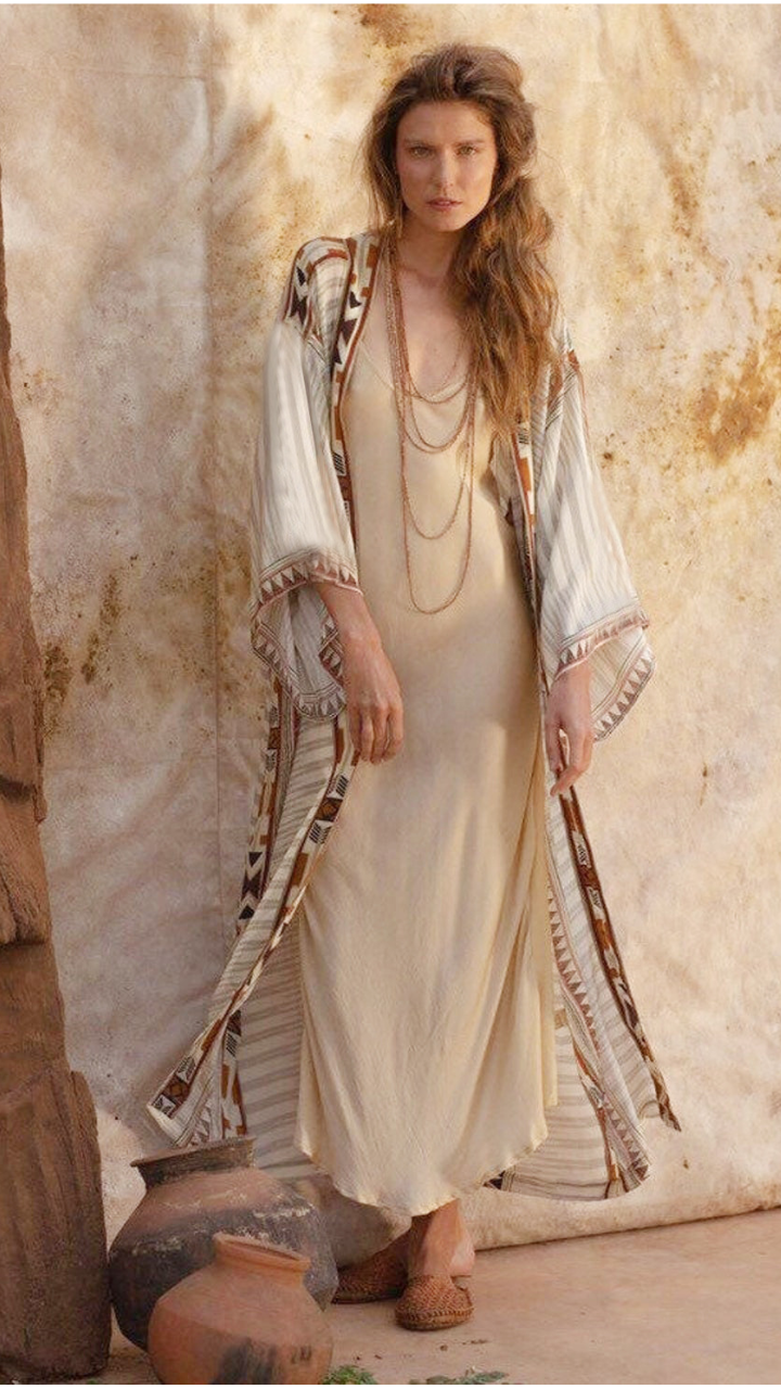 Boho Floral Kimono – Lightweight Beach Cover-Up