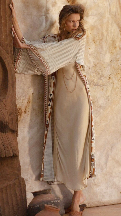 Boho Floral Kimono – Lightweight Beach Cover-Up