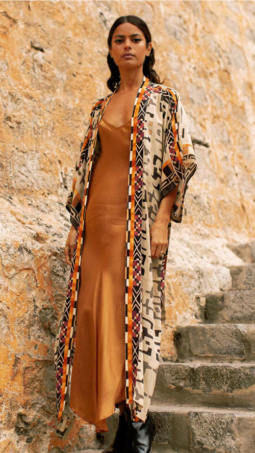 Boho Floral Kimono – Lightweight Beach Cover-Up