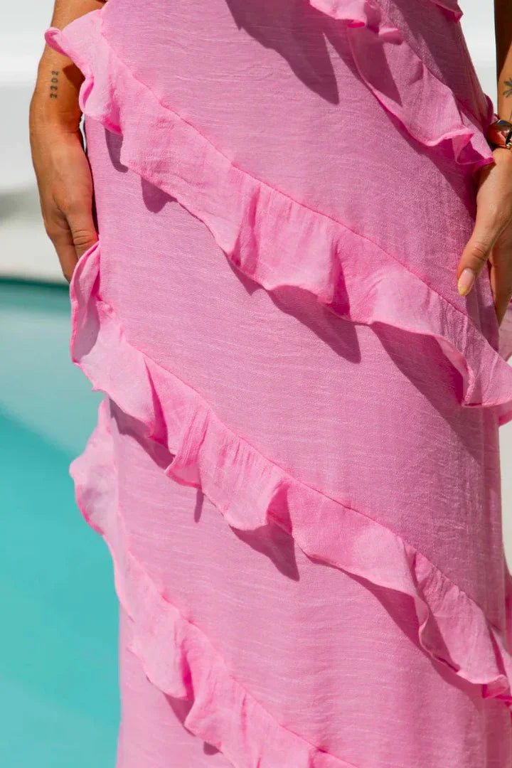 Elegant Layered Dress - Zenith Breeze Maxi