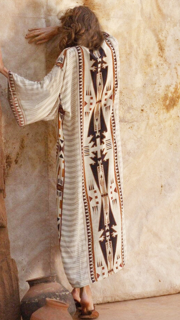 Boho Floral Kimono – Lightweight Beach Cover-Up