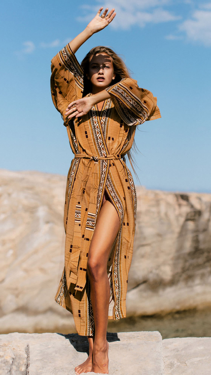 Boho Floral Kimono – Lightweight Beach Cover-Up