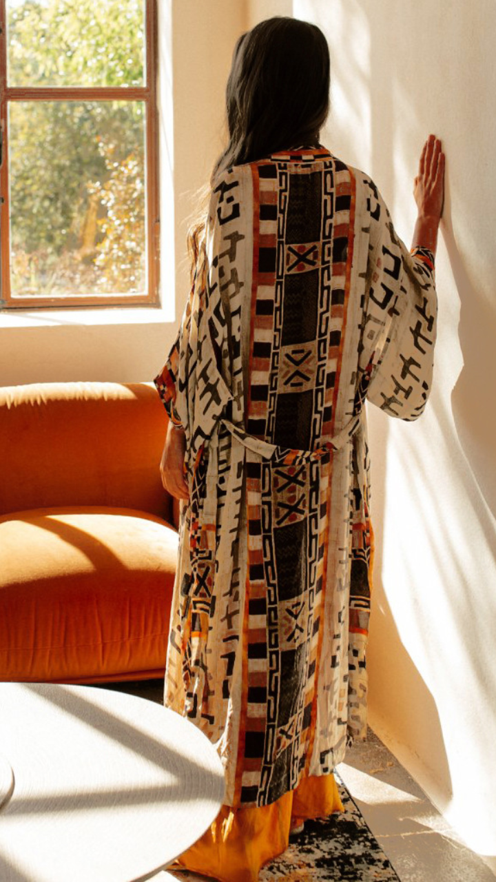 Boho Floral Kimono – Lightweight Beach Cover-Up