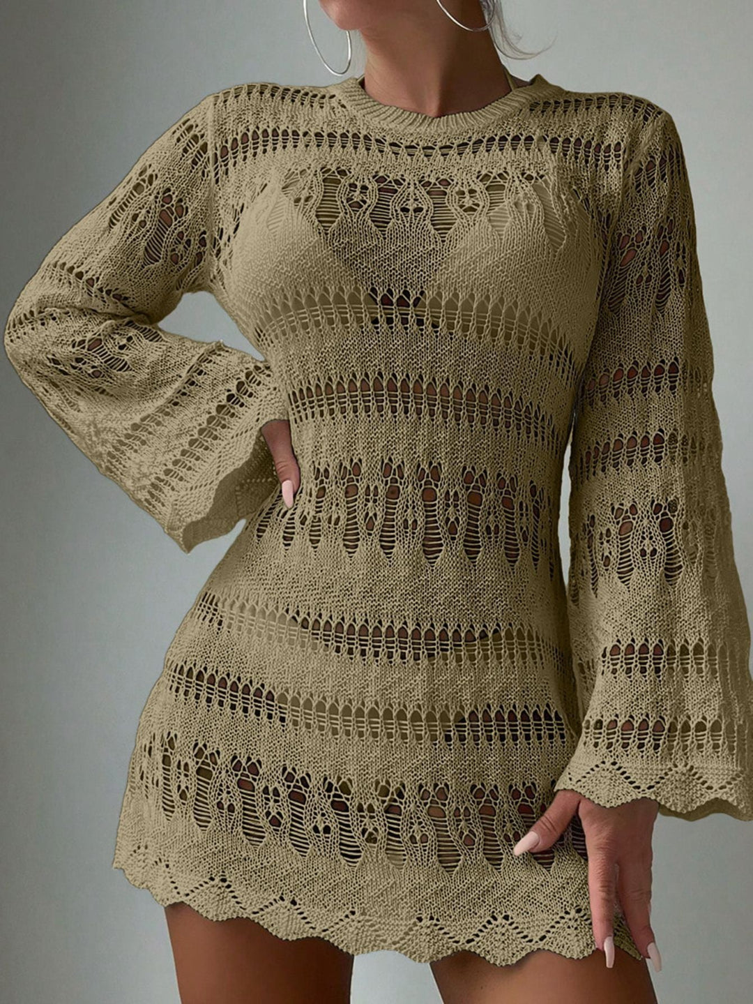 Boho Wave Crochet Dress