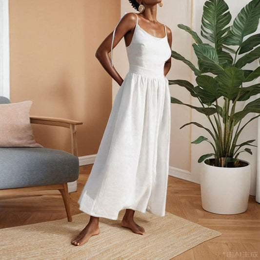Minimalist V-Neck Maxi – Timeless Elegance