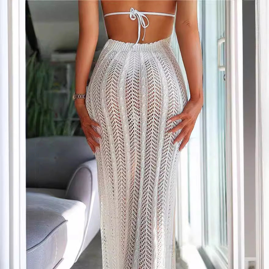 Transparent Cover-Up Dress – Strappy & Sleek