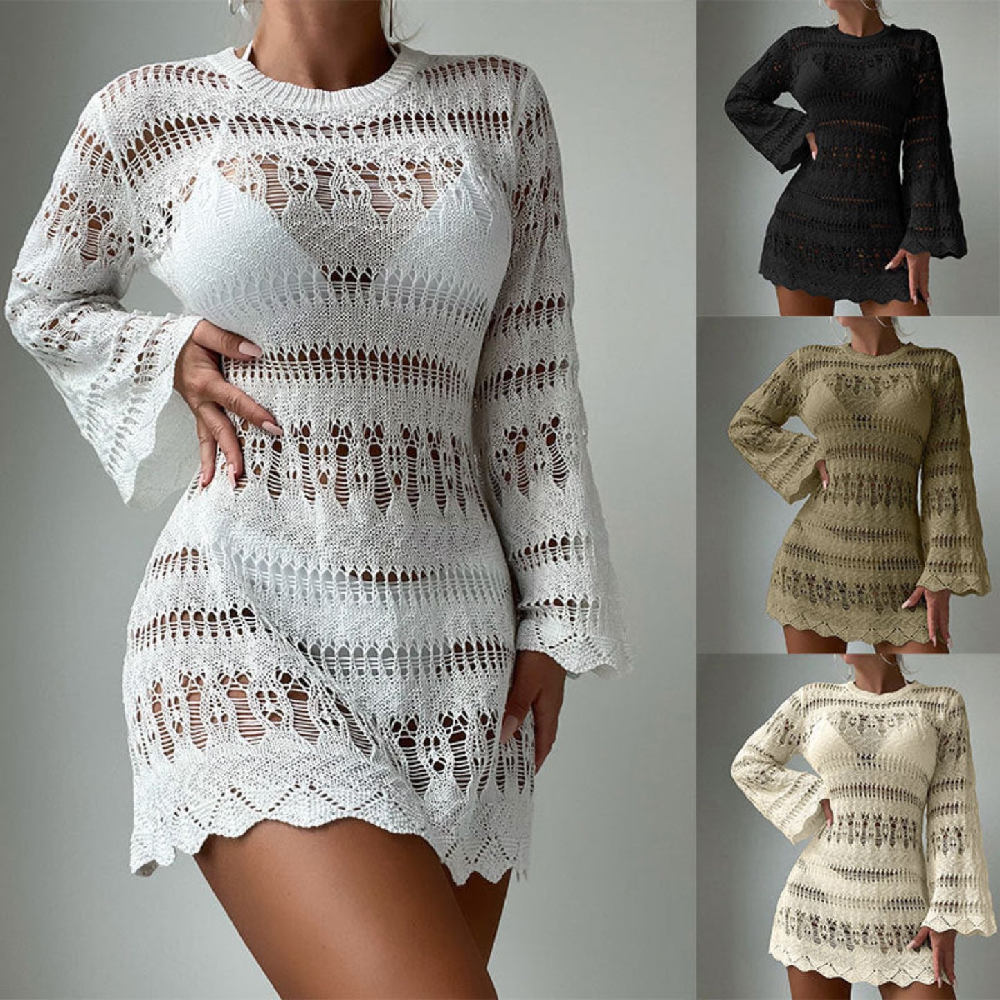 Boho Wave Crochet Dress