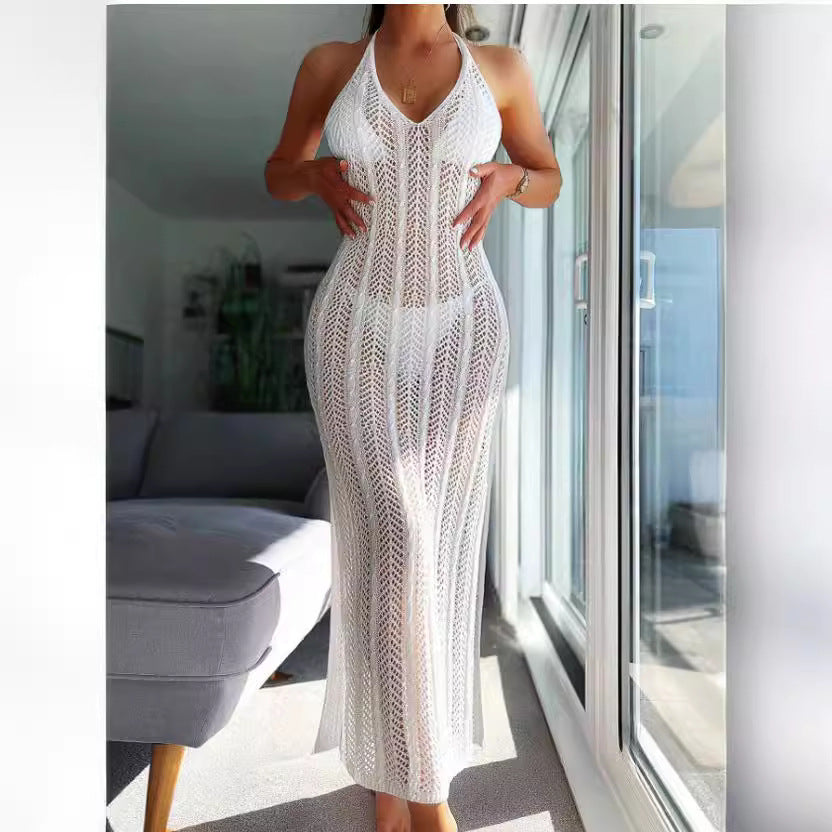 Transparent Cover-Up Dress – Strappy & Sleek