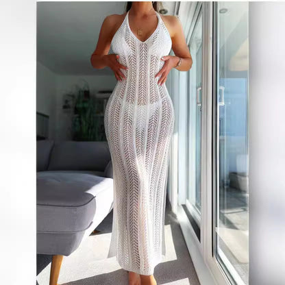 Transparent Cover-Up Dress – Strappy & Sleek