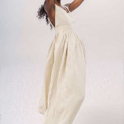 Minimalist V-Neck Maxi – Timeless Elegance